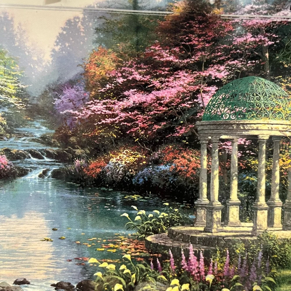 VINTAGE THOMAS KINKADE “GARDEN‎ OF PRAYER” LIMITED EDITION #7579D